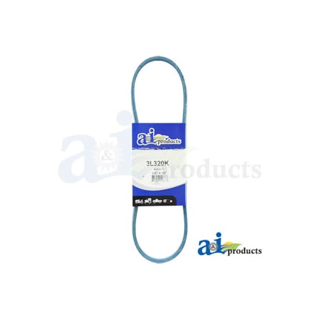 A & I PRODUCTS Aramid Blue V-Belt (3/8" X 32" ) 13.5" x3.5" x0.5" A-3L320K